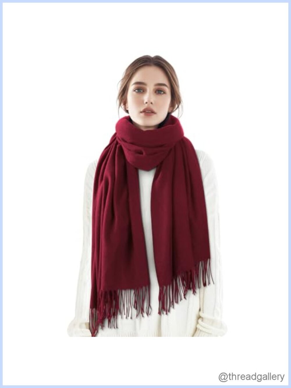 Women's Winter Scarf Pashmina Shawl Wrap Long Blanket Scarf Soft Cozy P
